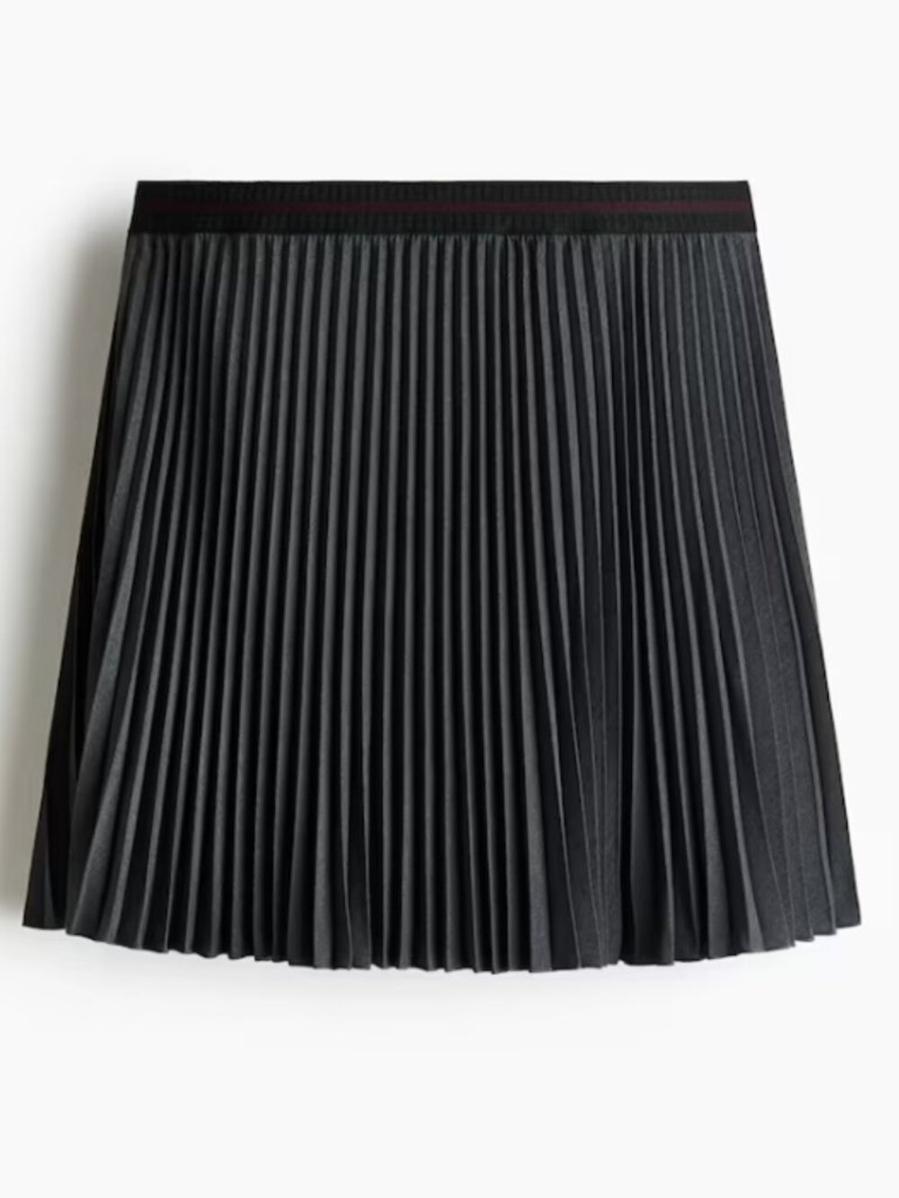 NWT H&M Pleated Mini Skirt - Grey